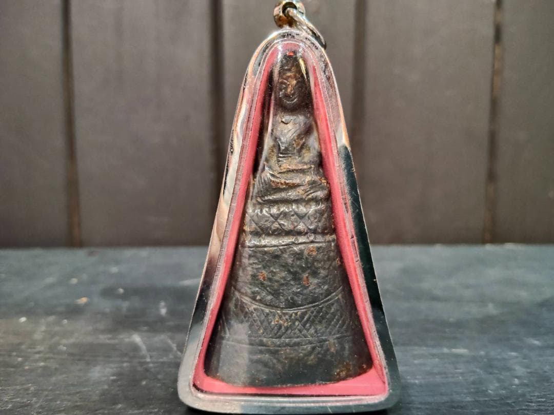 【大変貴重】銀箔製　釈迦如来像　プラクルアン　19世紀　アンティーク