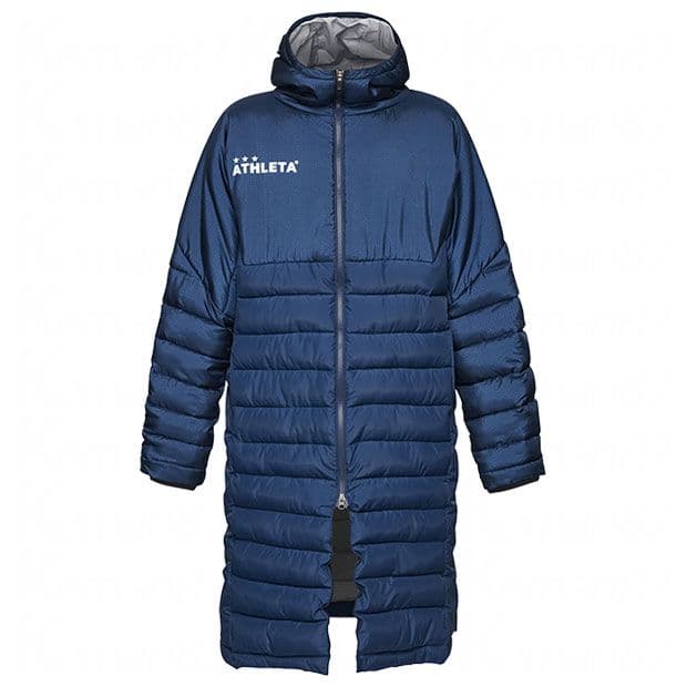 新品ATHLETA中綿ベンチコート紺