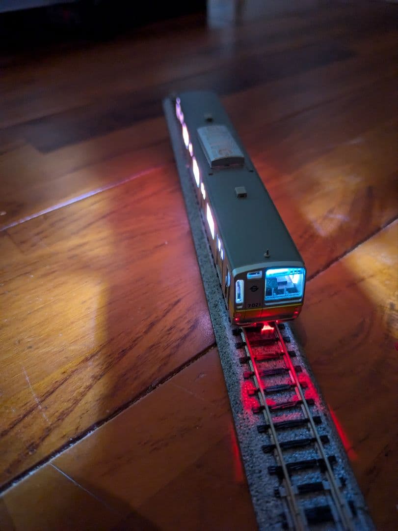 マイクロエース営団地下鉄7000系 冷房準備車6両セット室内灯、GMクーラー付き