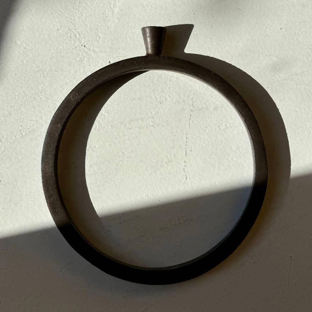 陶芸家 田中啓一 円形 一輪挿し 花器