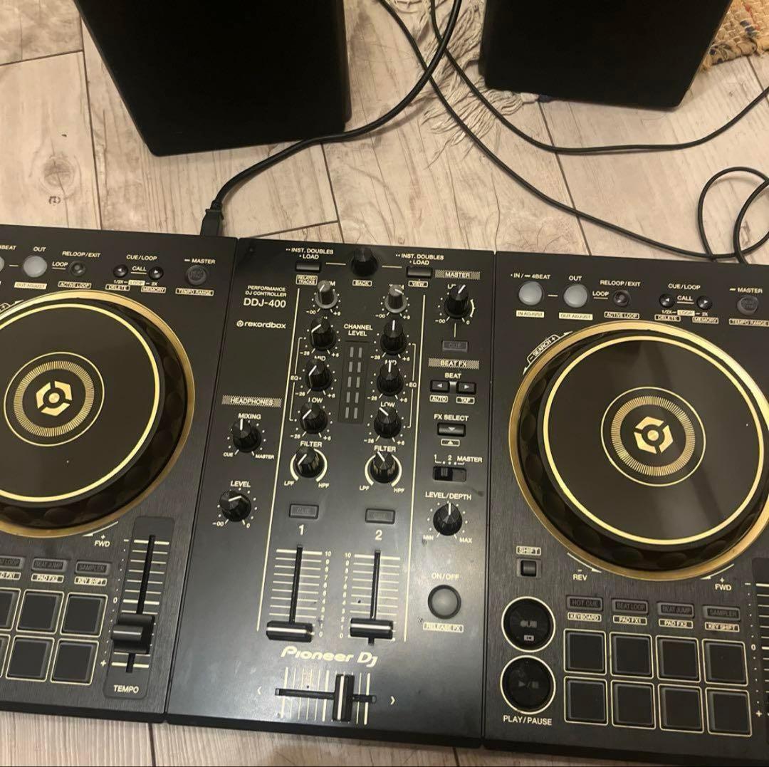 Pioneer DJ DDJ-400 DJコントローラー　スピーカー付属