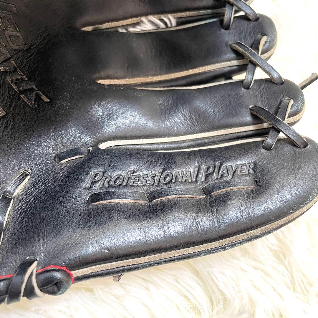 美品 軟式 グラブ ネオステイタス 投手用 ブラックBRGB31811-右投用