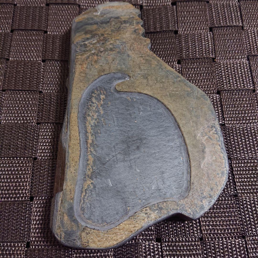 中国硯 歙州硯 歙州金暈硯 歙州石 書道具 証明書付