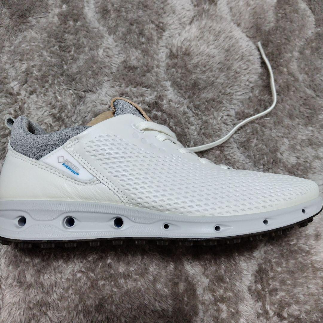 未使用☆ECCO ゴルフ用ホワイトスニーカー 女性用