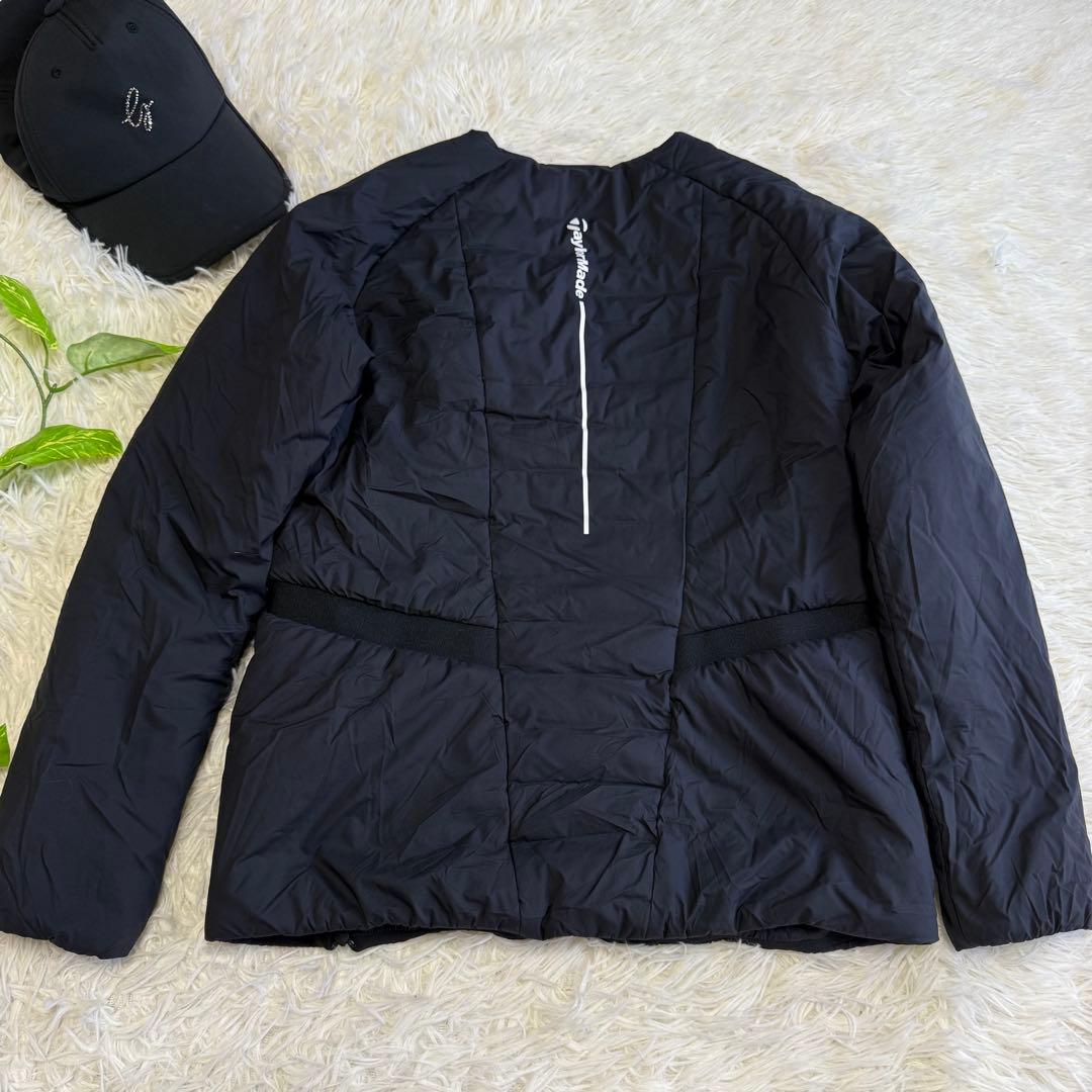 【テーラーメイド】美品 中綿ジャケット ブラック Sサイズ レディース 肉厚