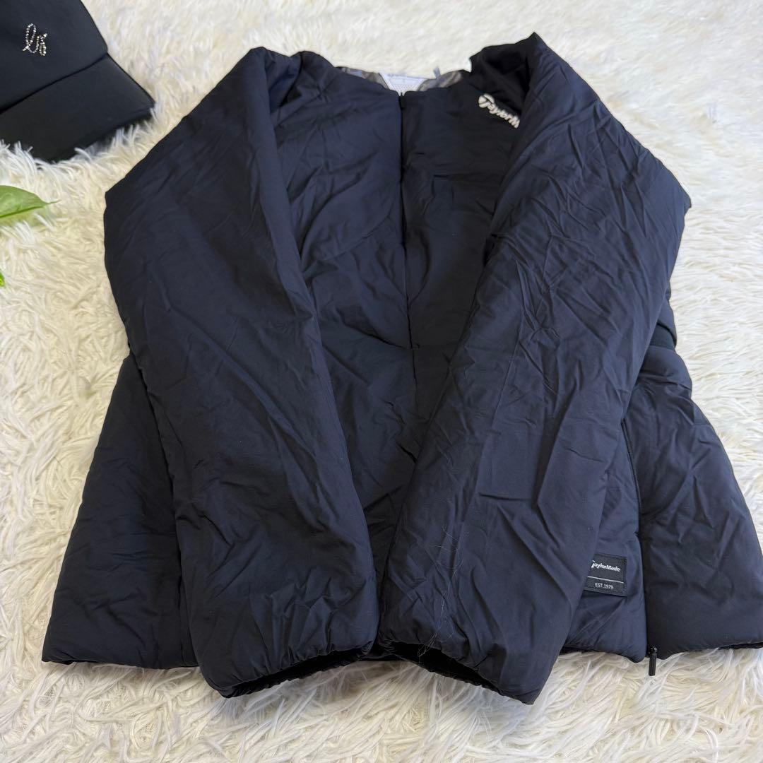 【テーラーメイド】美品 中綿ジャケット ブラック Sサイズ レディース 肉厚