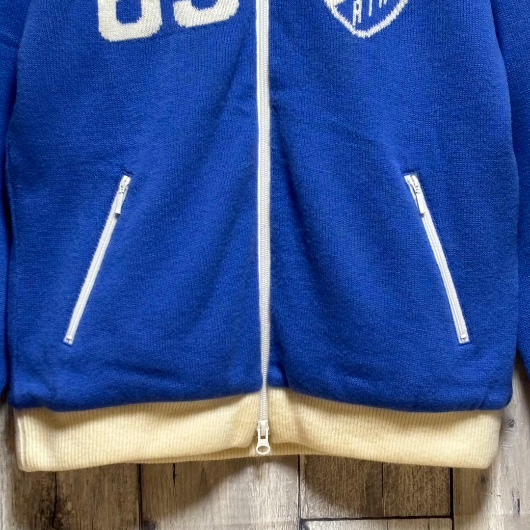 パーリーゲイツ　ニット　ジャケット ジップアップ　裏地あり　ウール混　1