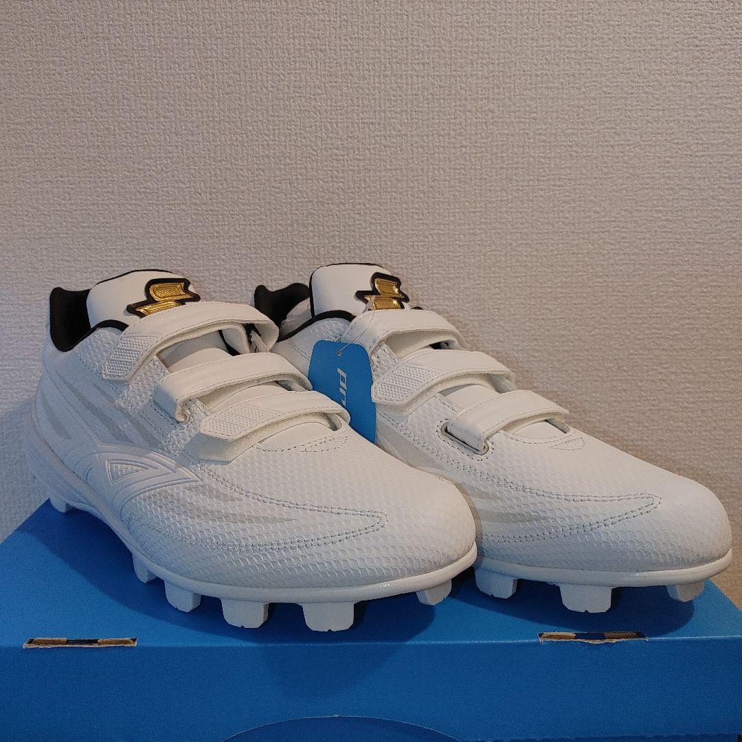 SSK　プロエッジ　28.5センチ　ポイント　スパイク　ホワイト　野球