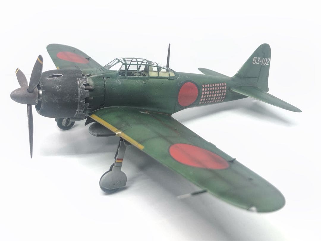 【海賊プラモデル屋完成品】 1:48 撃墜王の岩本徹三乗機