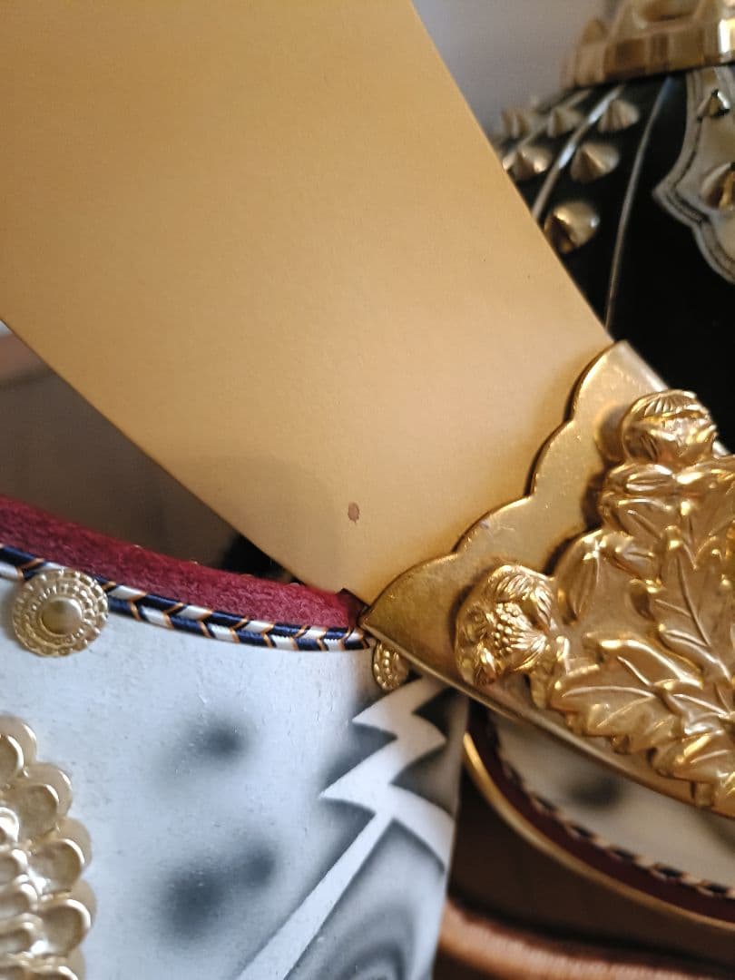 武士の兜 龍模様付き　５月人形