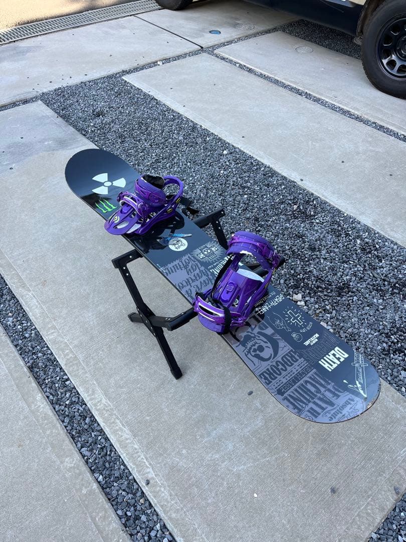 スノーボードセット　デスレーベル　デスマシーン153