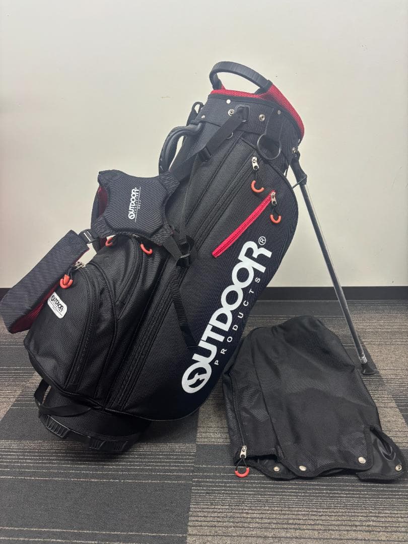 OUTDOOR PRODUCTS スタンド式キャディバッグ ブラック