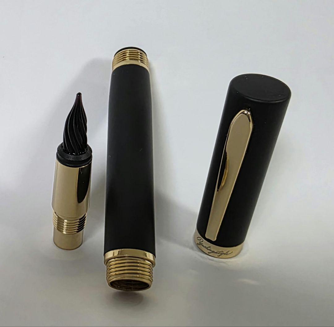 雅流ヤーチンスタイル　ガラス万年筆　ショートタイプ