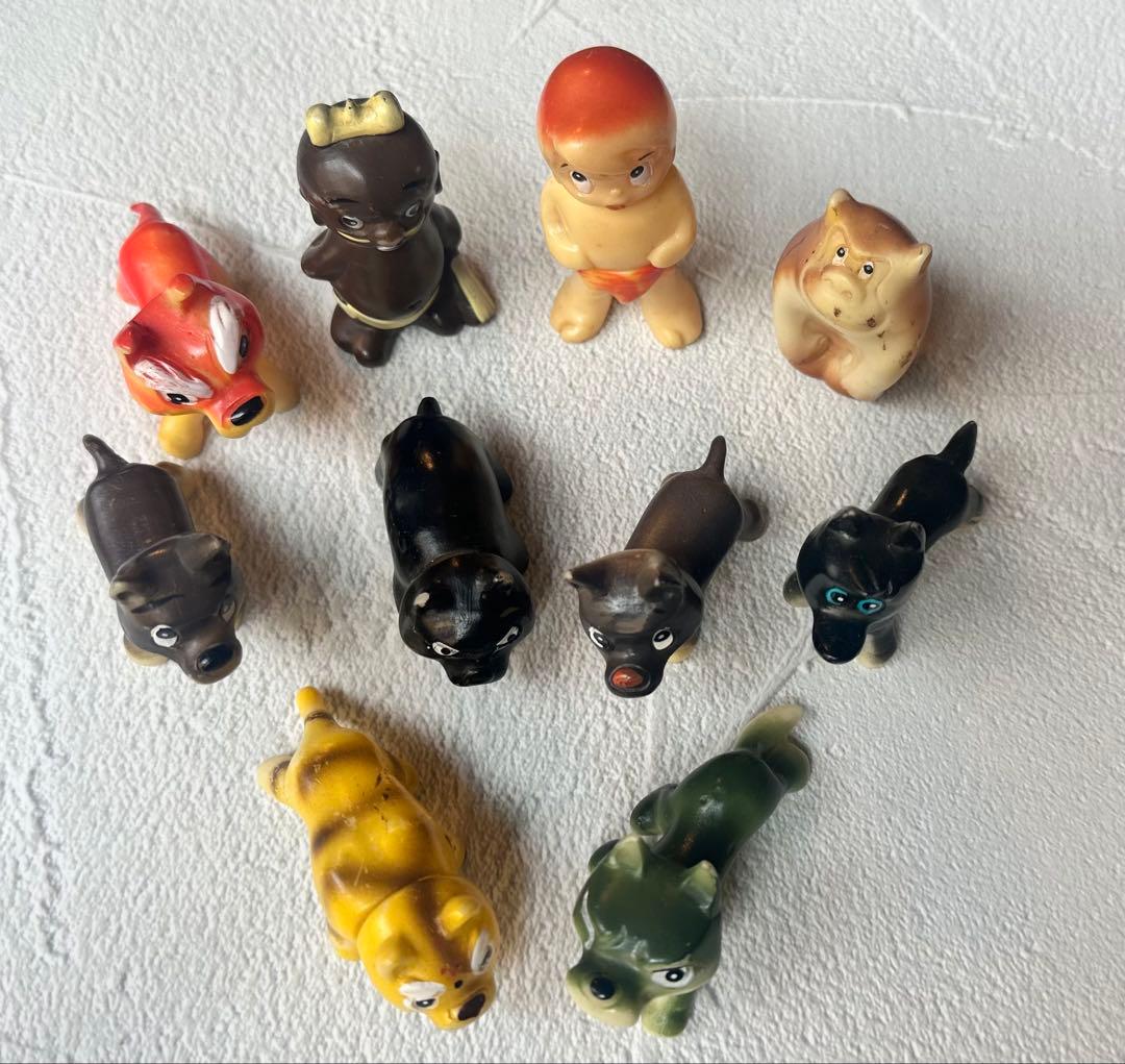 【即日発送】狼少年ケン　フィギュア　ソフビ10体　コンプリートセット　昭和レトロ