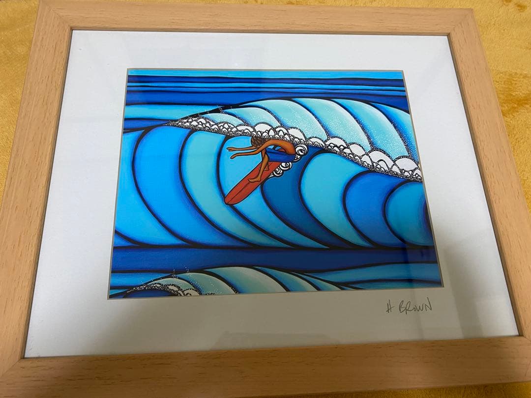 ②ヘザーブラウン　額縁付き