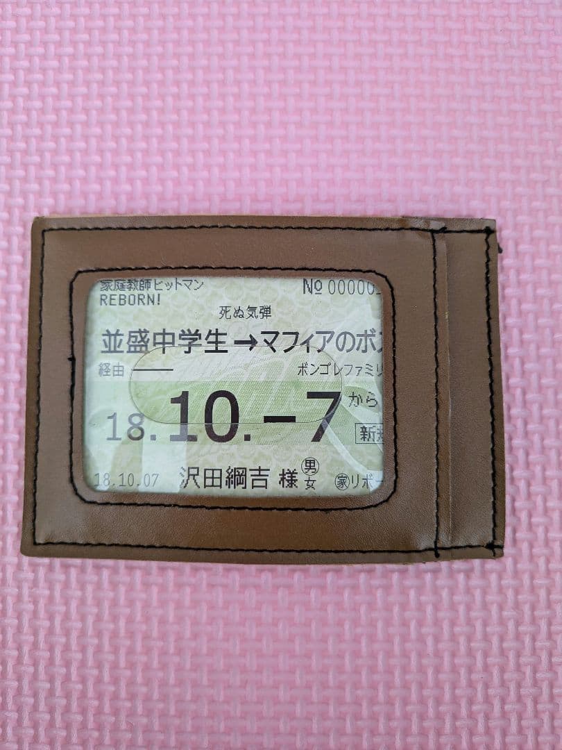 未使用、保管汚れあり 家庭教師ヒットマンREBORN!　レオン　パスケース　希少