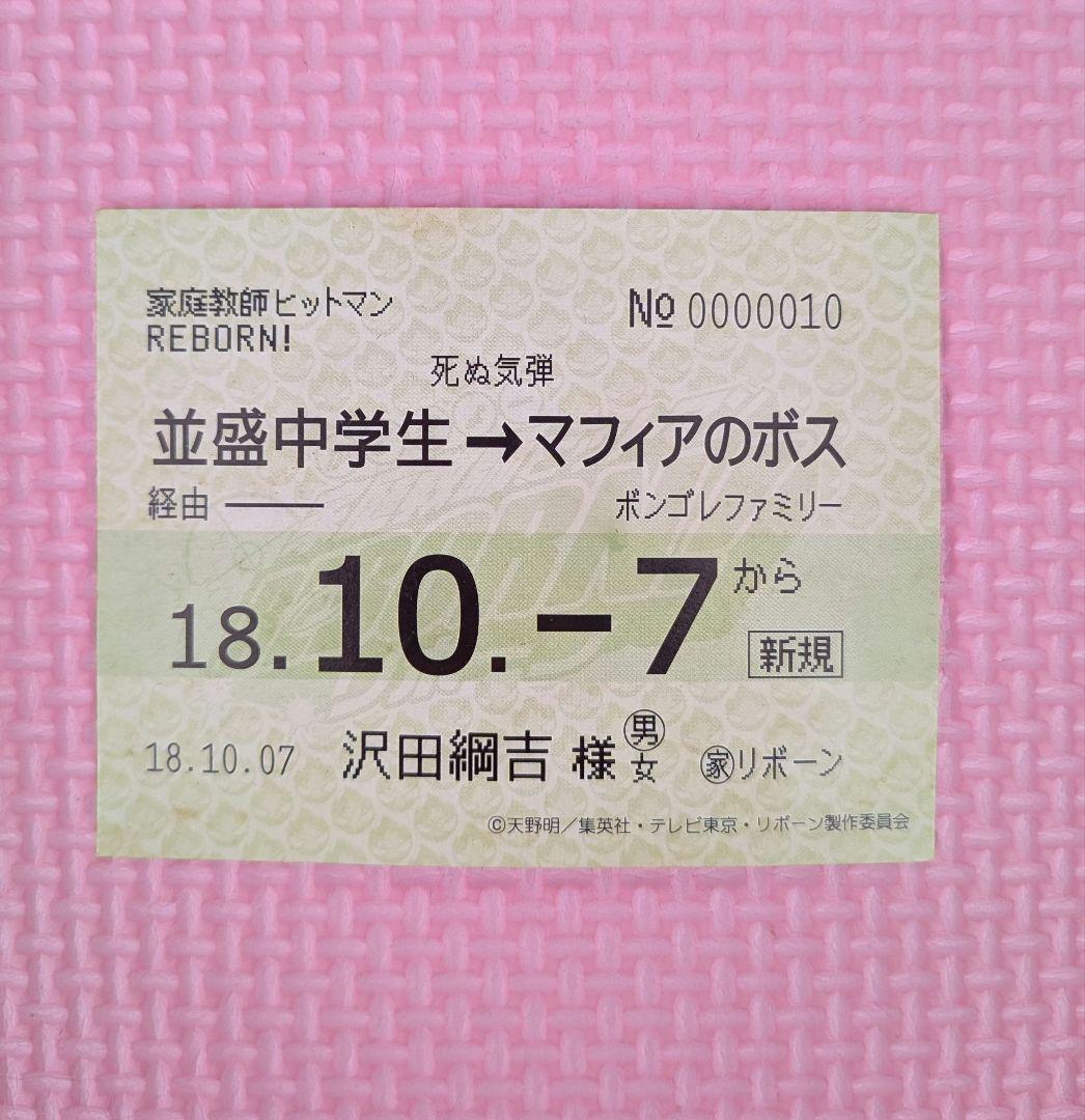 未使用、保管汚れあり 家庭教師ヒットマンREBORN!　レオン　パスケース　希少