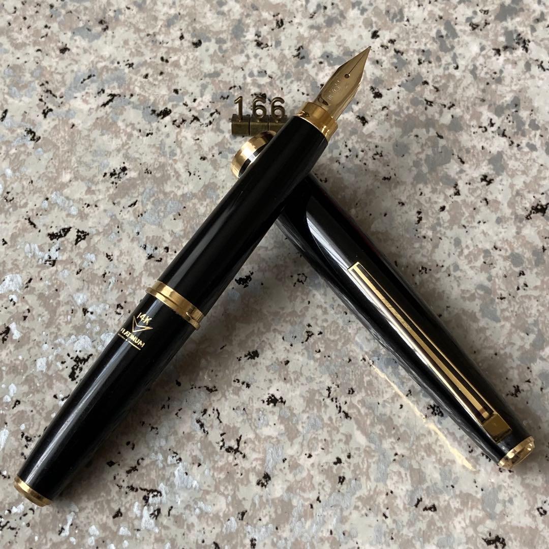 #166 未使用品 万年筆 プラチナ PLATINUM 14k