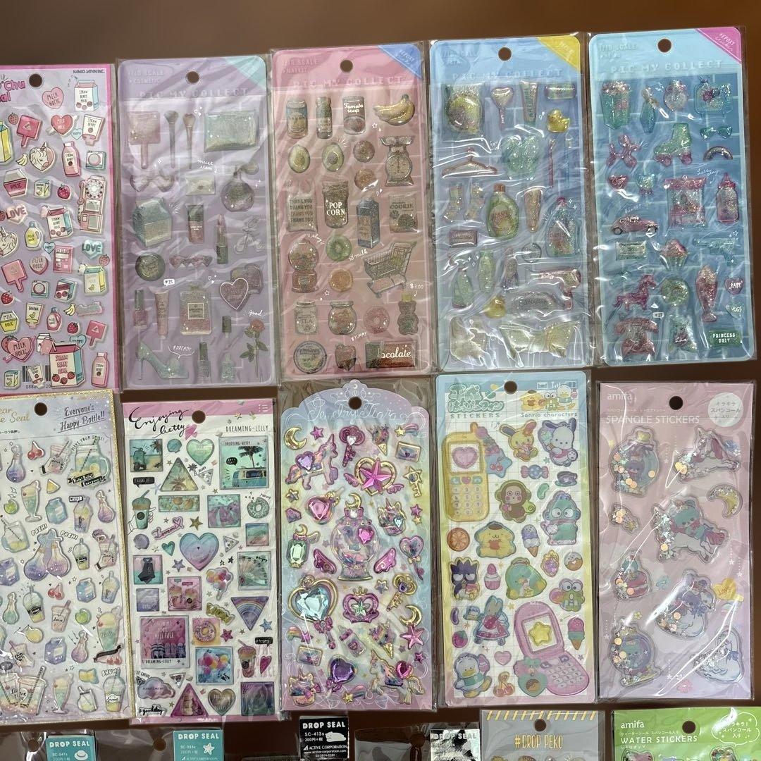 立体シール　27枚　まとめ売り　ドロップ　サンリオ　平成はっぴーフォン　新品