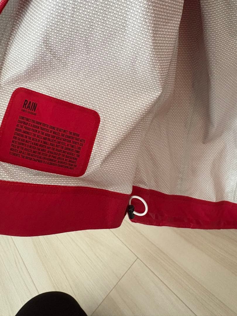 【美品】Rapha コア レインジャケット レッド　Lサイズ