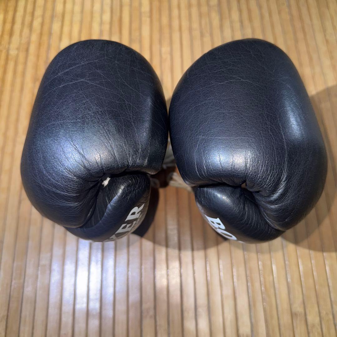 ISAMI BOXER 試合用 ボクシンググローブ 10oz 紐式　黒
