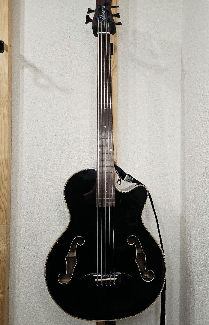 YAMATO 5弦 アコースティックベース フレットレス ソフトケース付 現状品