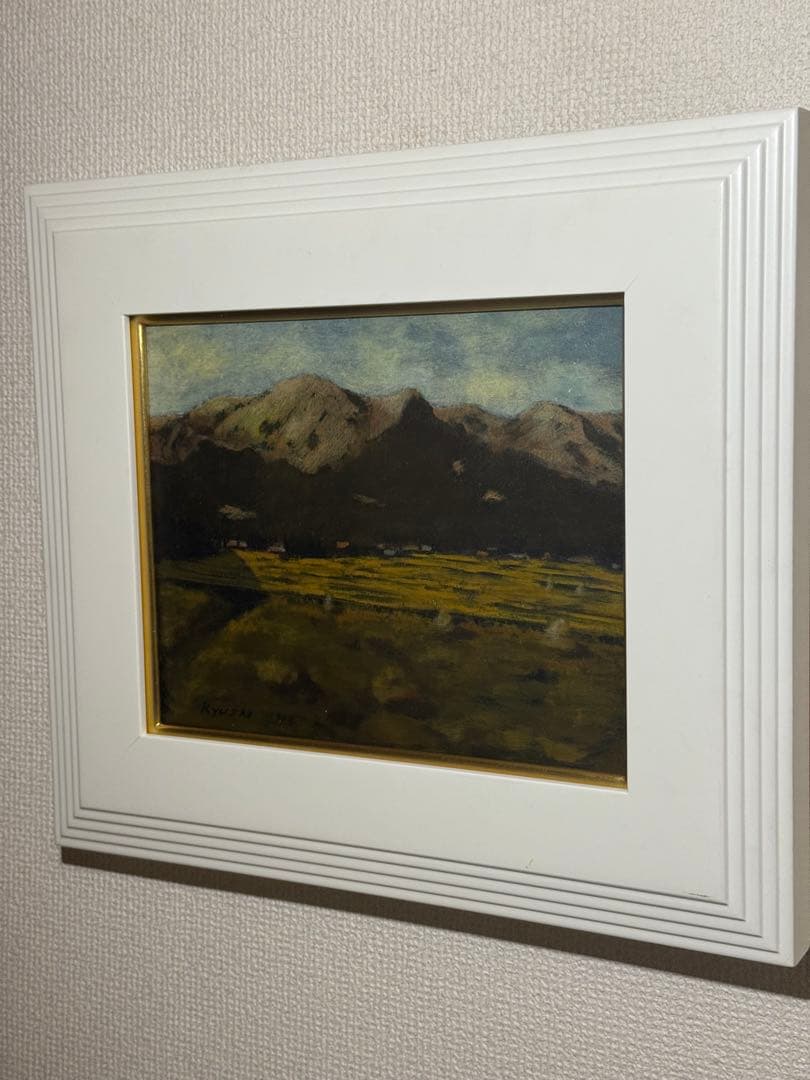 橋本隆斎　肉筆油彩画　直筆サインあり