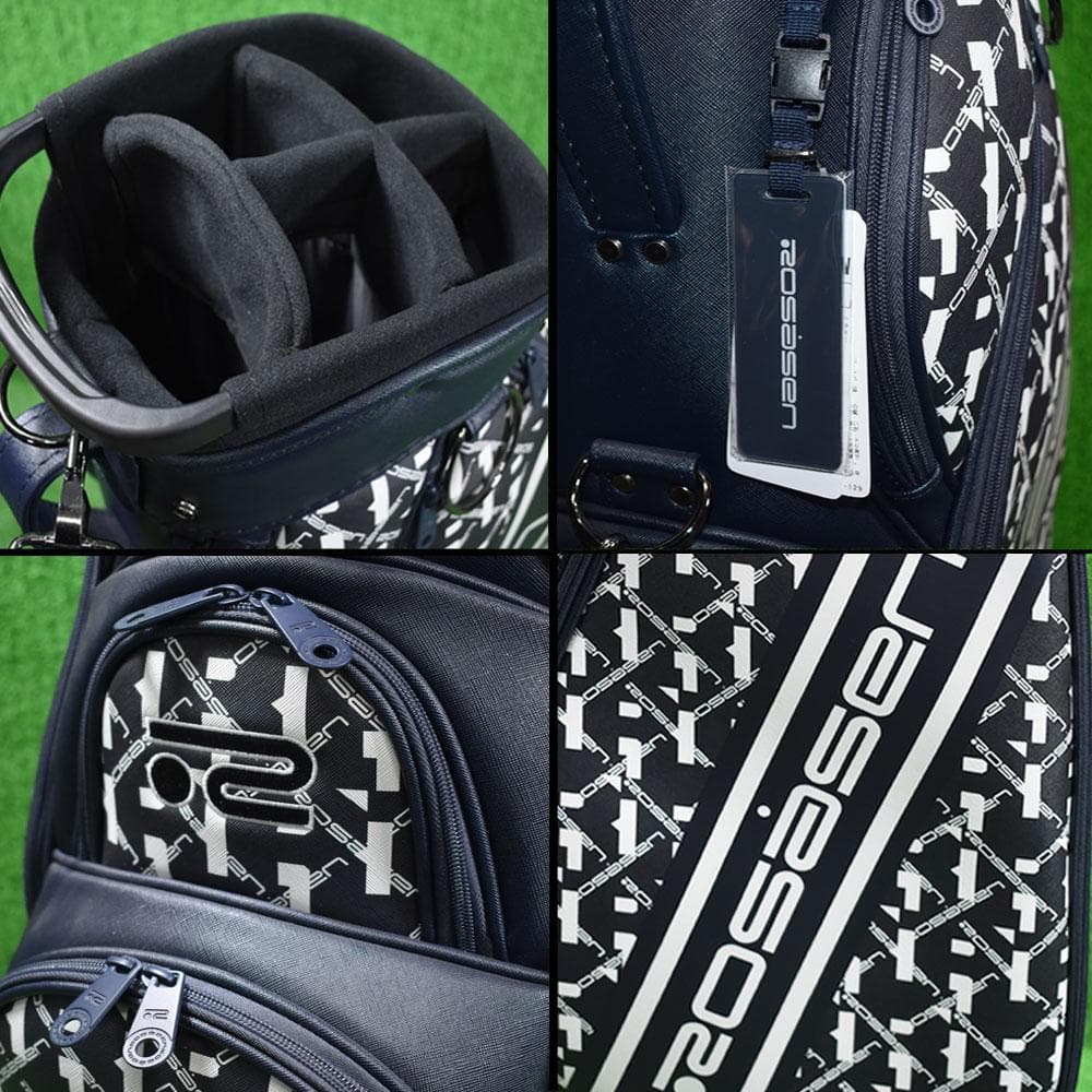 Rossasen/ロサーセン ゴルフ キャディバッグ９型【ネイビー】新品！