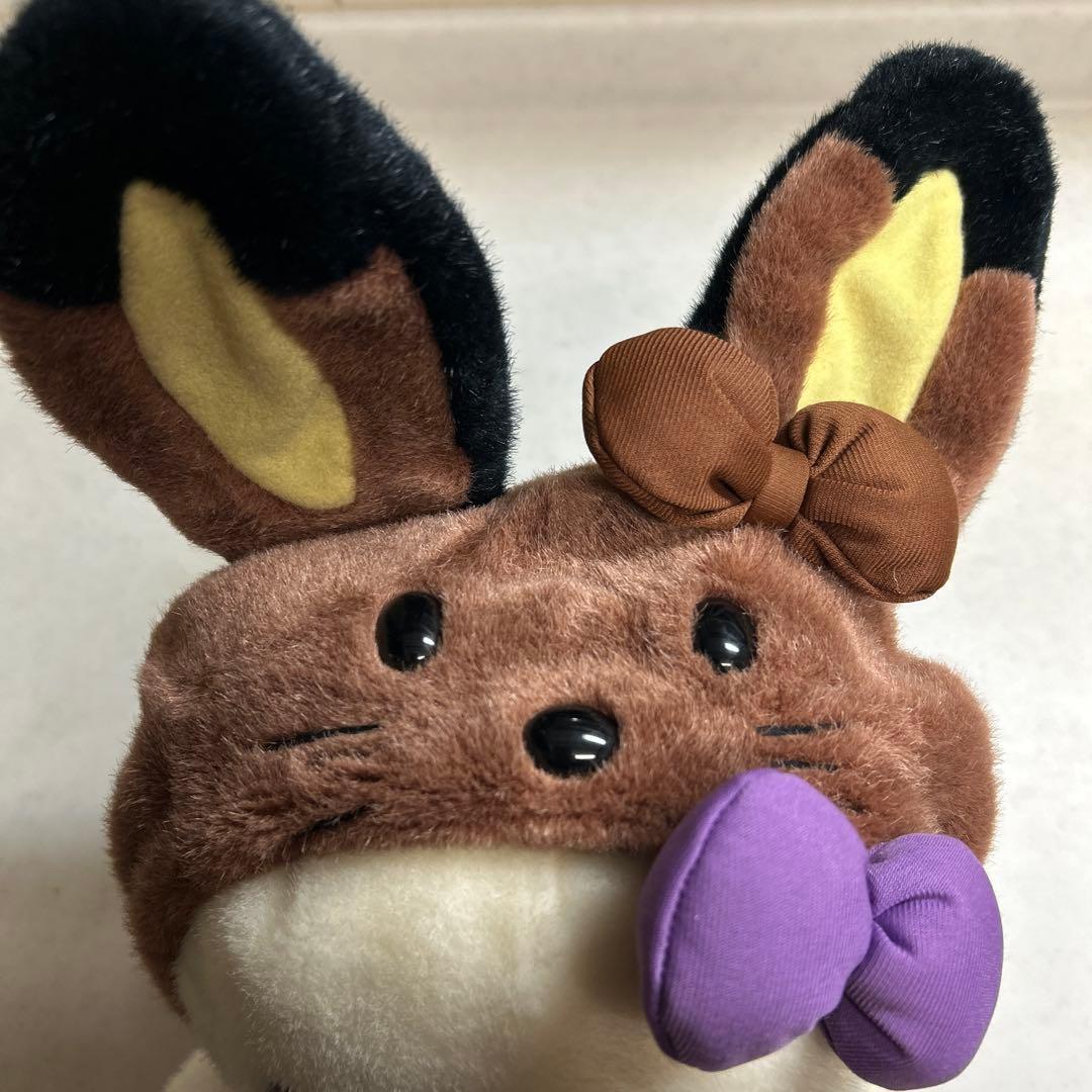 北海道限定　エゾウサギ着ぐるみキティ ラベンダー ぬいぐるみ