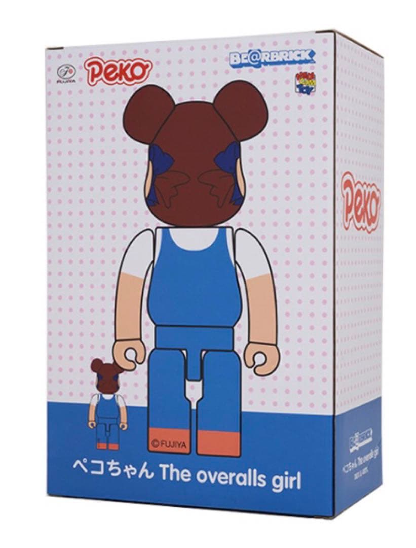 BE@RBRICK ペコちゃん overalls 100％ & 400