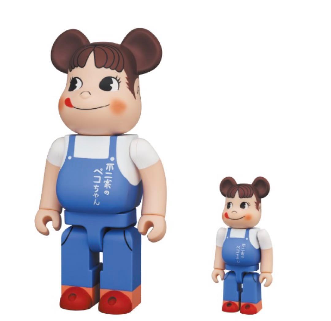 BE@RBRICK ペコちゃん overalls 100％ & 400