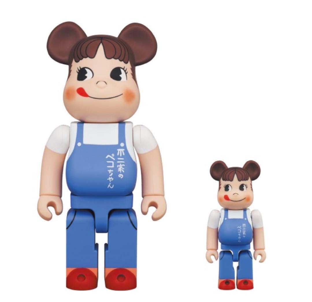 BE@RBRICK ペコちゃん overalls 100％ & 400