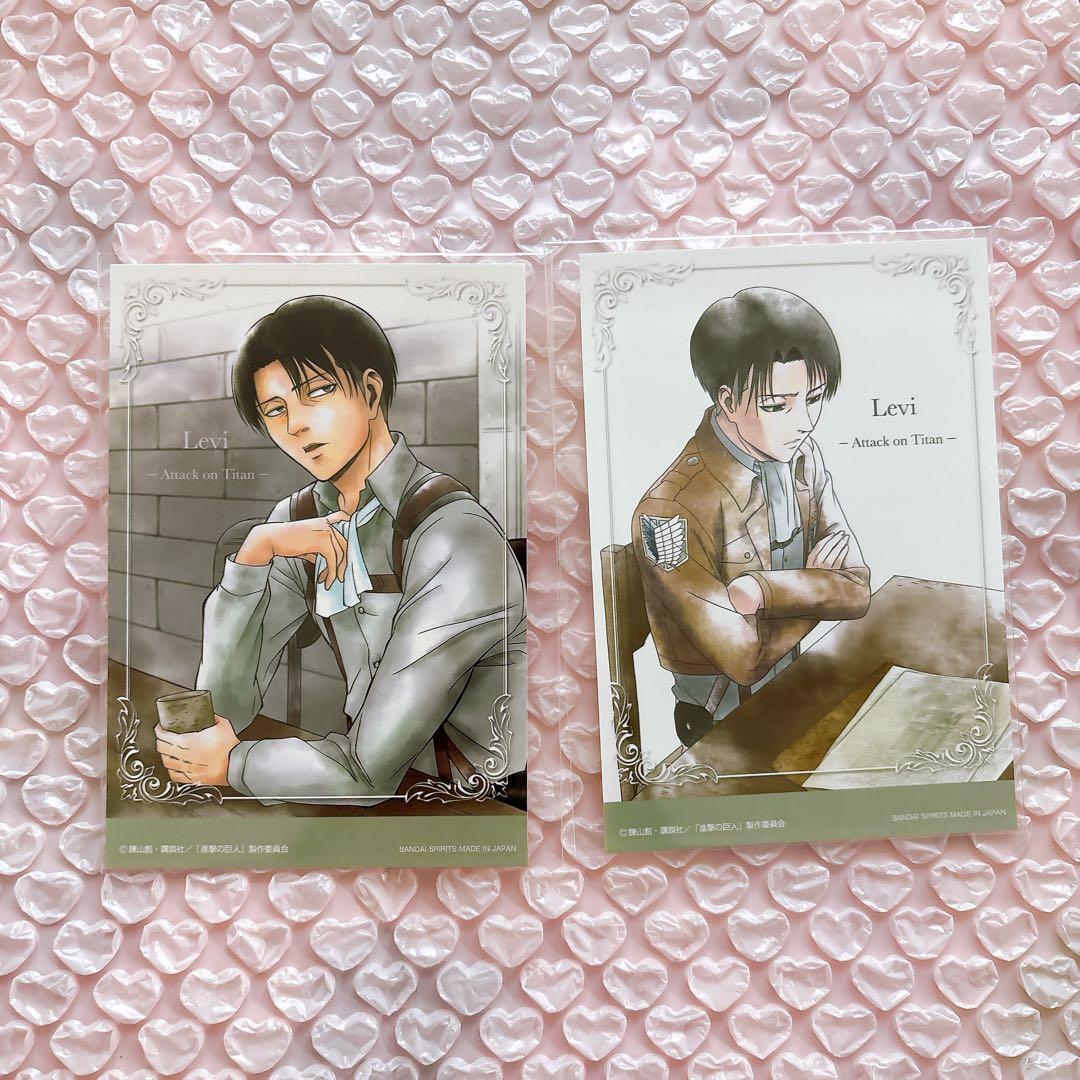 進撃の巨人 リヴァイ ブロマイド 写真 2枚セット