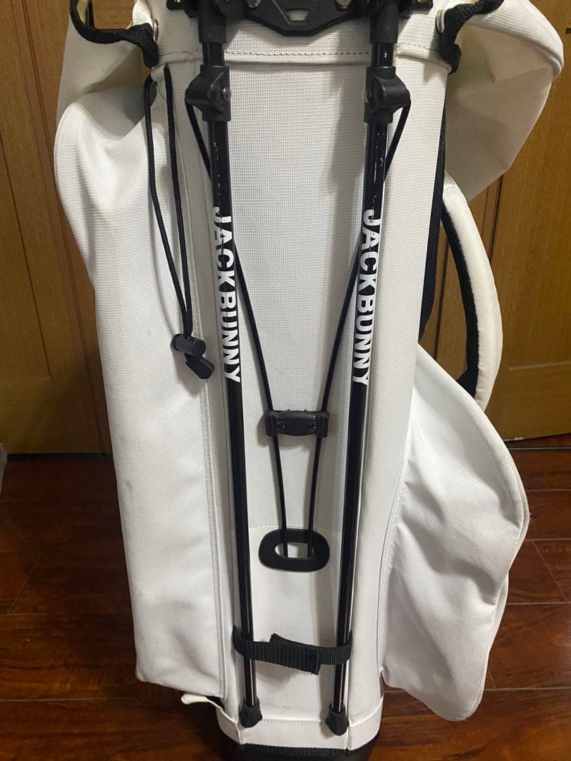 JACK BUNNY キャディバッグ ホワイト・ブラック