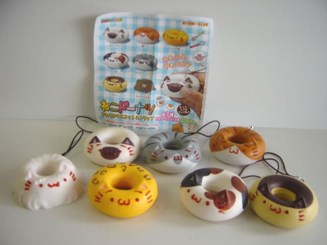 ♯Isi07PTねこドーナツやわらかストラップシークレット入全7種