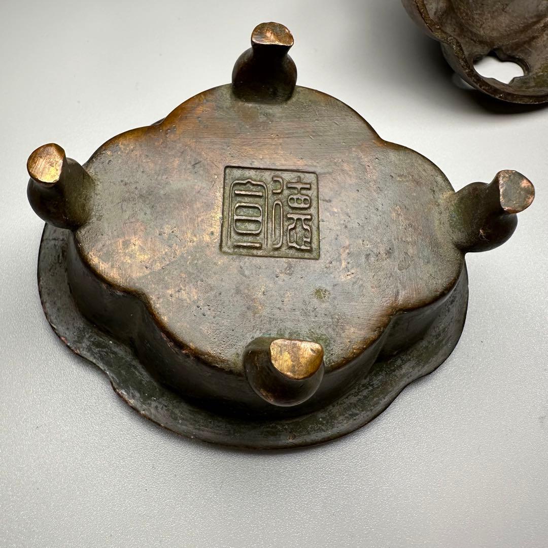 香炉　香立て　銅製