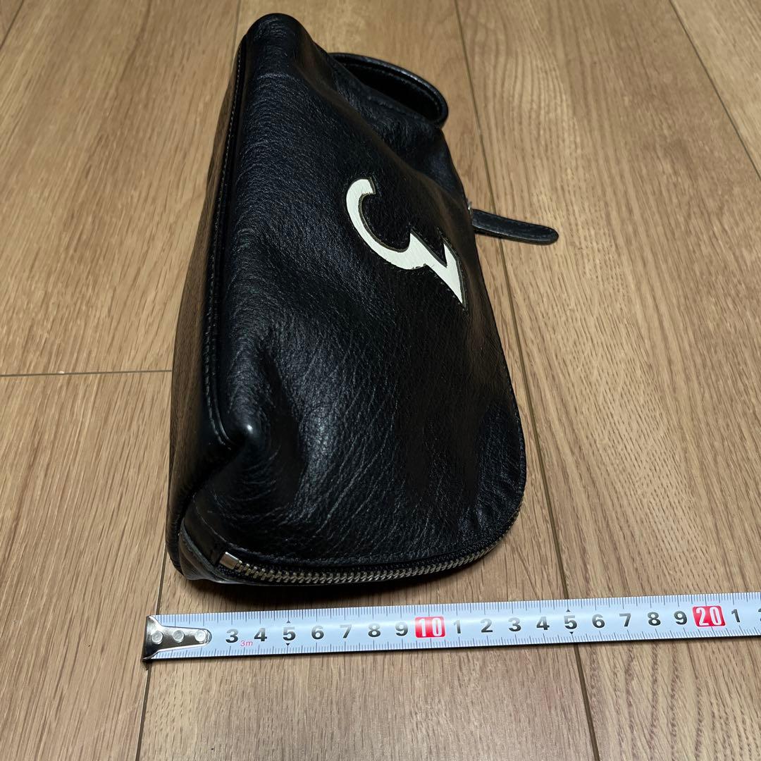 木の庄帆布 ゴルフ レザー ♯3 ラウンドポーチ 本革バック