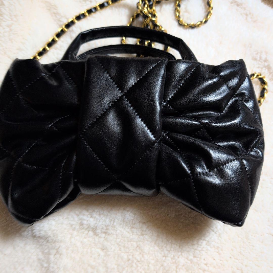 CHANELリボンバッグ ショルダー シャネルノベルティ