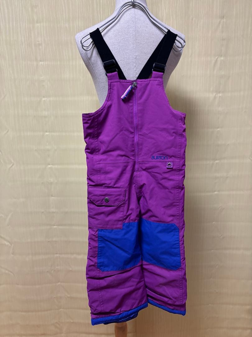 バートン　100 110スノーボードウェア　子供　キッズ BURTON ビブ　紫