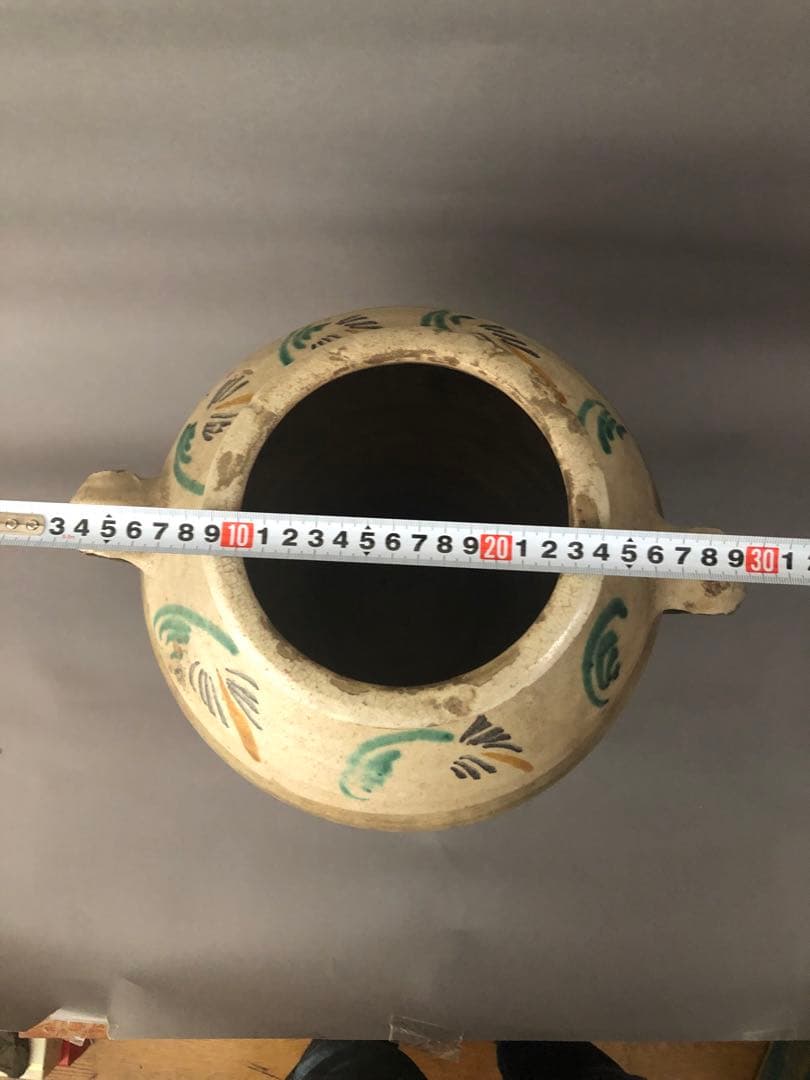 スペイン骨董　両耳壺　花瓶　アンティーク