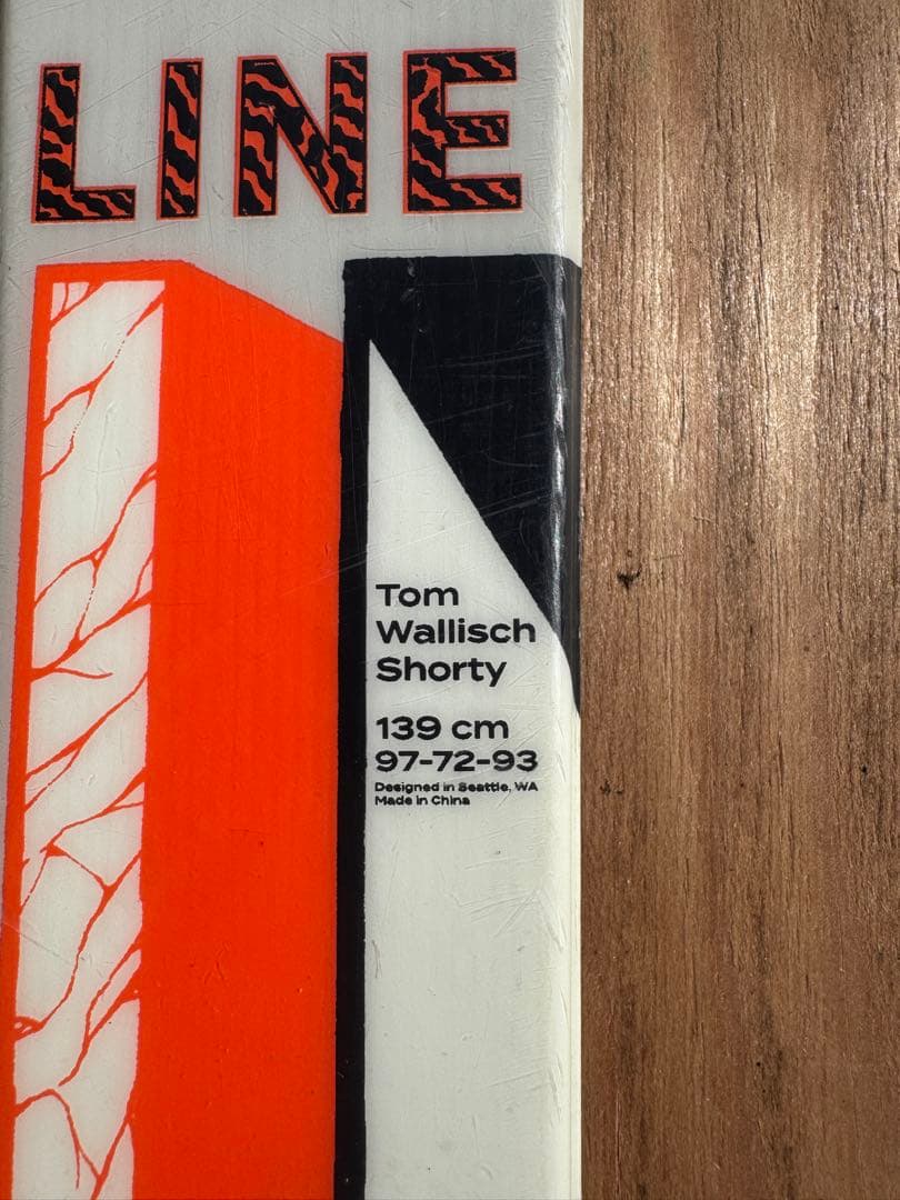 【139cm】LINE フリースタイルスキー ジュニア　ビンディング　マーカー