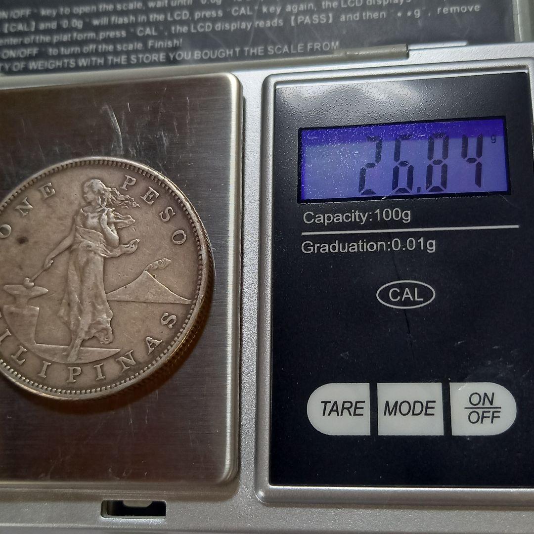 銀貨 特年 1903年 フィリピン 1ペソ 大型銀貨