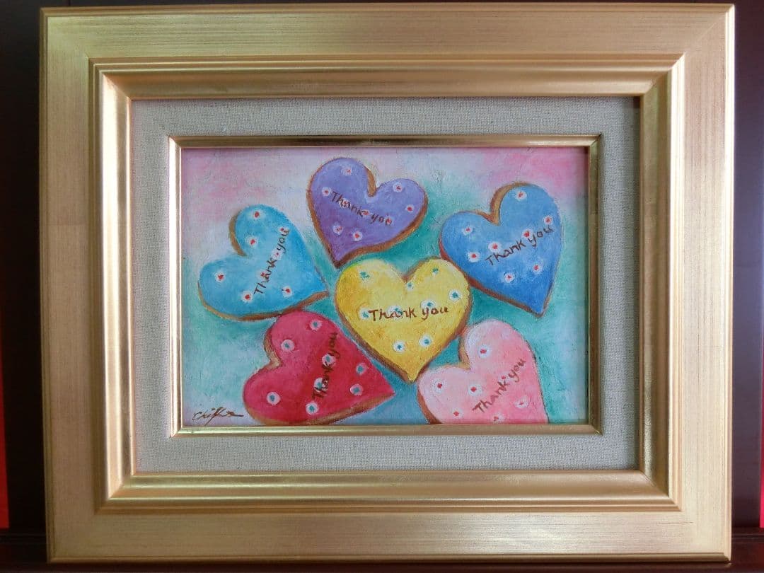 【ART】内藤千嘉真筆(ケーキ)サムホール