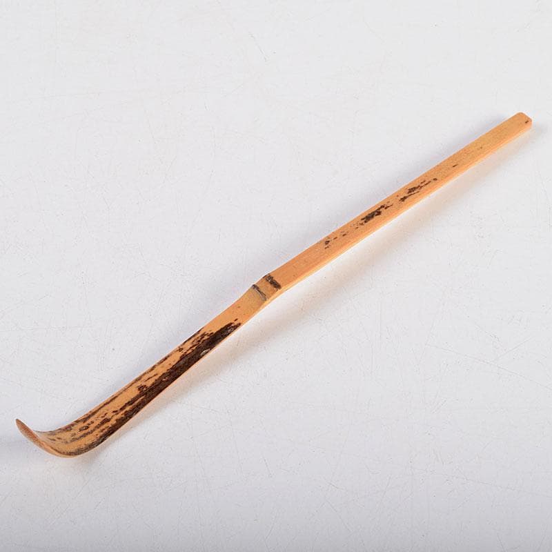 茶道具　影林宗篤作　茶杓　銘つくし　前大徳　佐藤朴堂書付　共筒共箱　C　8914