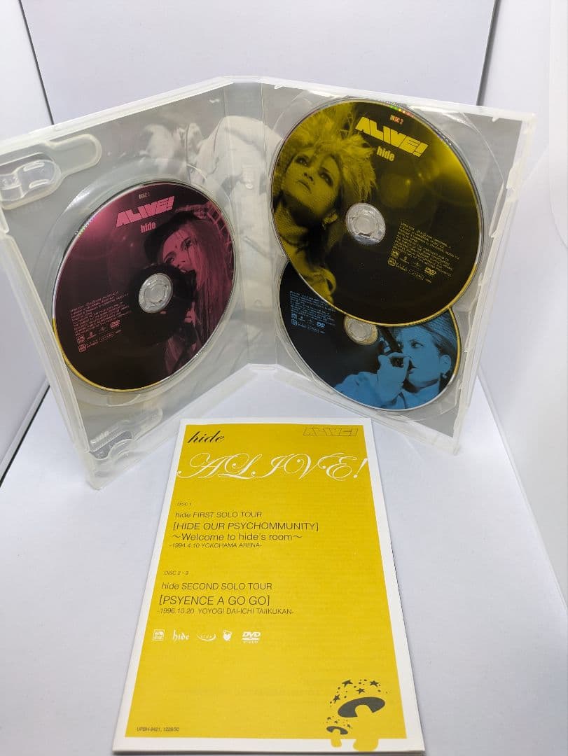 初回限定盤　hide ALIVE　DVD　バックステージパス3枚
