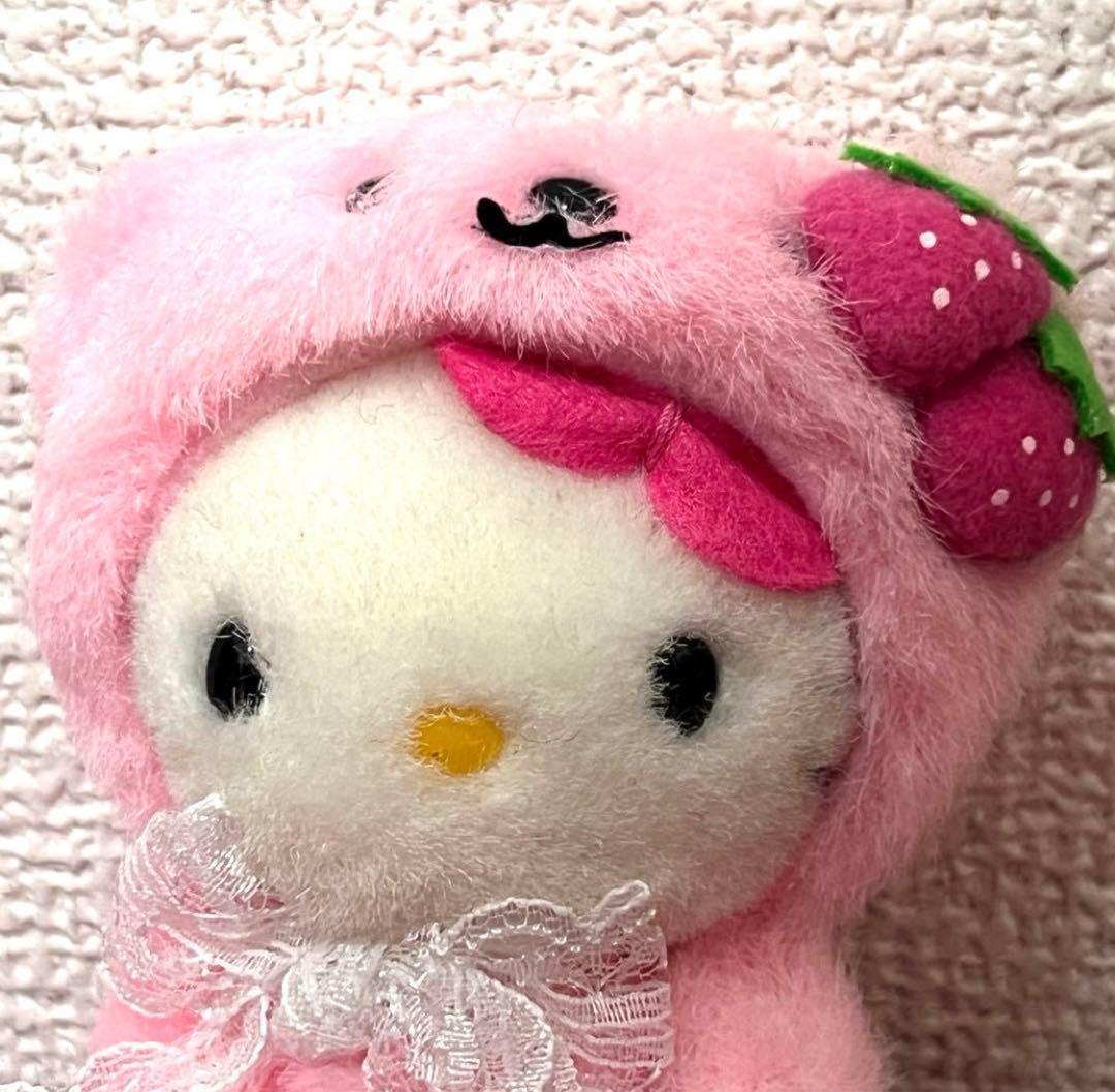サンリオ キティ いちごベア マスコット ストロベリーベア ぬいぐるみ 着ぐるみ