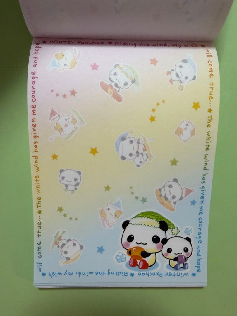 平成レトロ ウィンターパンチャン メモ帳 当時物 パンダ