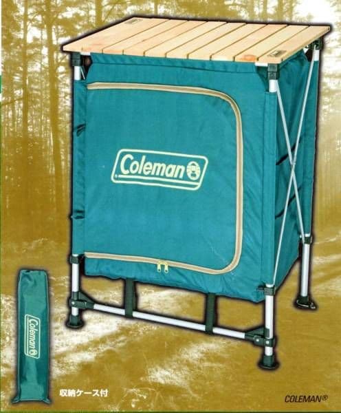 廃番品　新品コールマンナチュラルウッドフォールダブルシェルフ