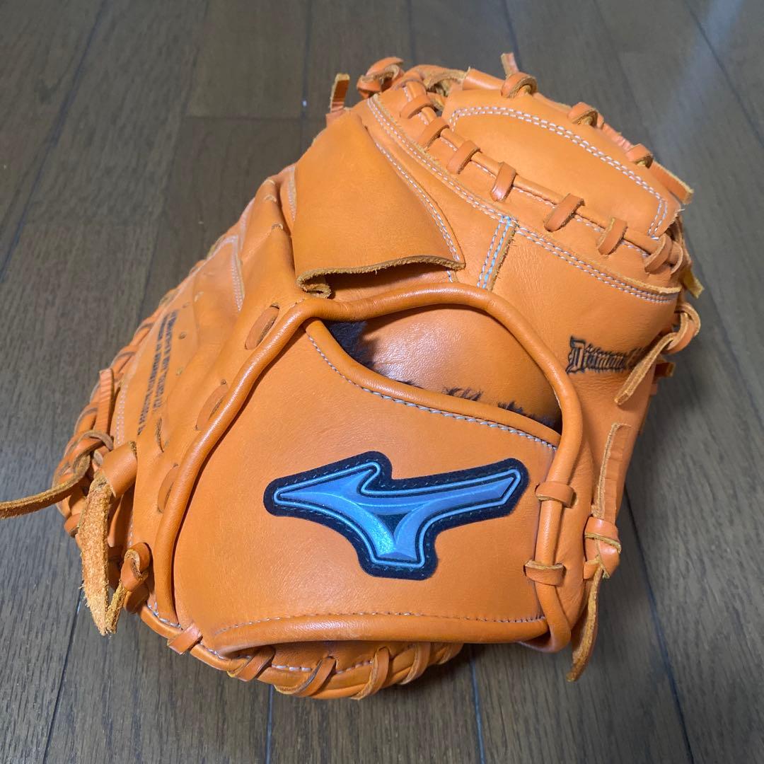 ミズノ　軟式キャッチャーミット　ダイヤモンドアビリティ オレンジ