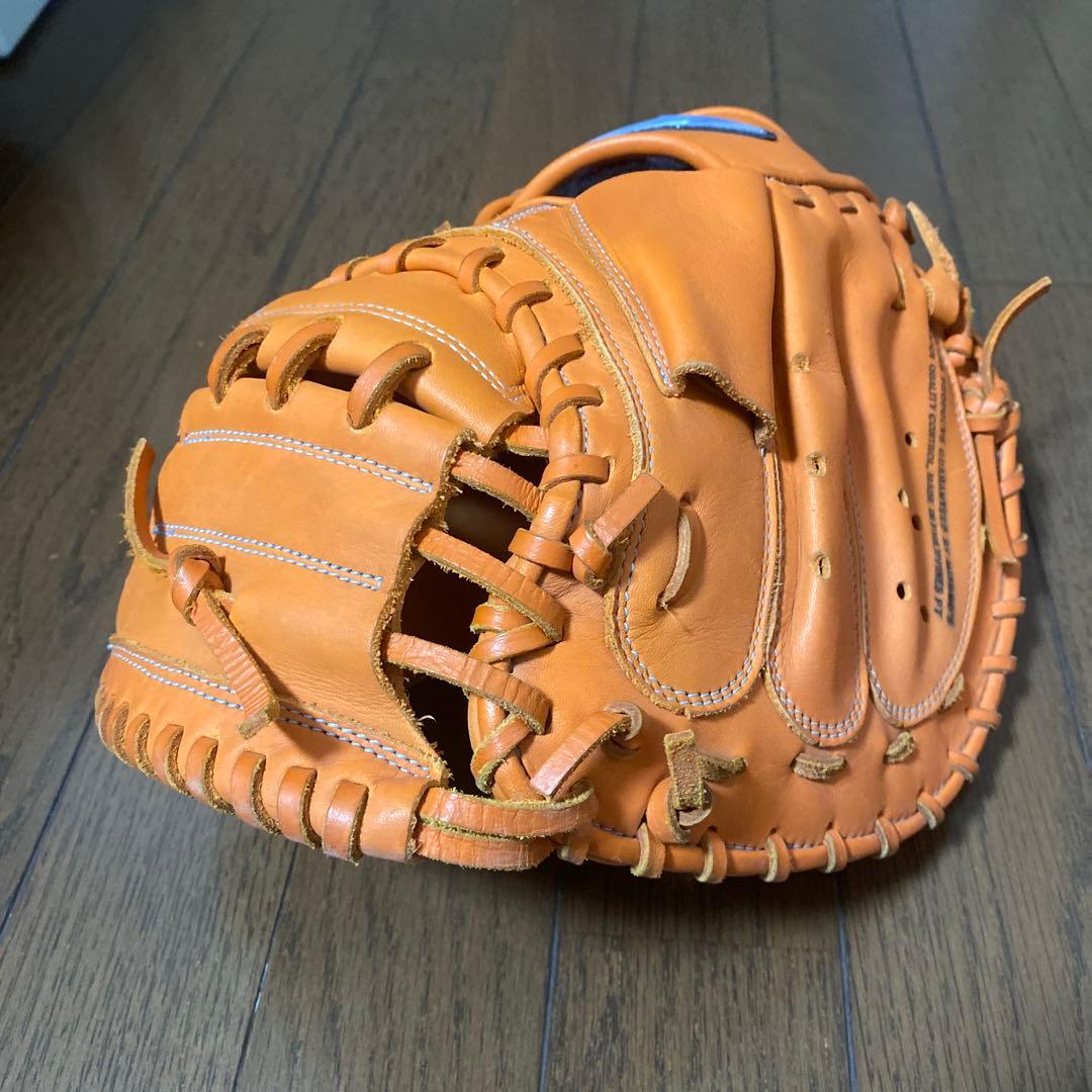 ミズノ　軟式キャッチャーミット　ダイヤモンドアビリティ オレンジ